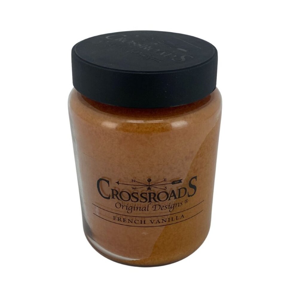 Crossroads 26oz Double Wick Candle | French Vanilla Scent | Glass Jar **NEW